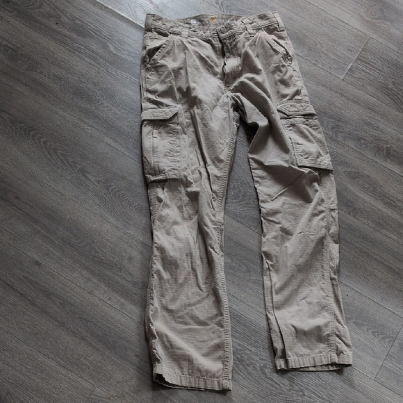 Carhartt Force Relaxed Fit Cargo Pants Khaki Workwear Outdoor 32x34 - Picture 1 of 6
